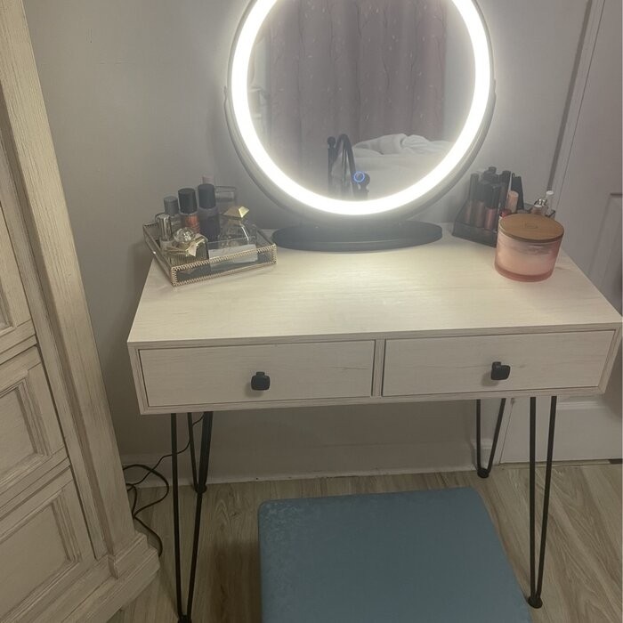 Cheneyville Vanity Set with Stool and Mirror