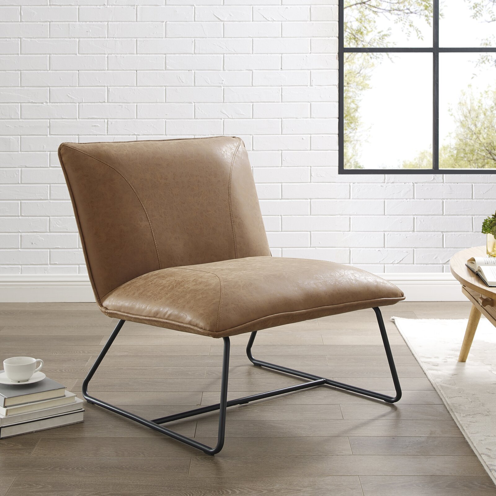 Chic Slender Industrial Armless Chair