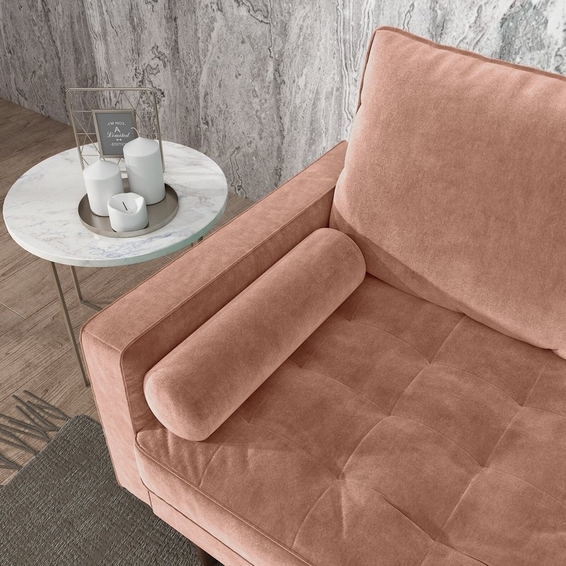 Chretien 70'' Velvet Square Arm Sofa