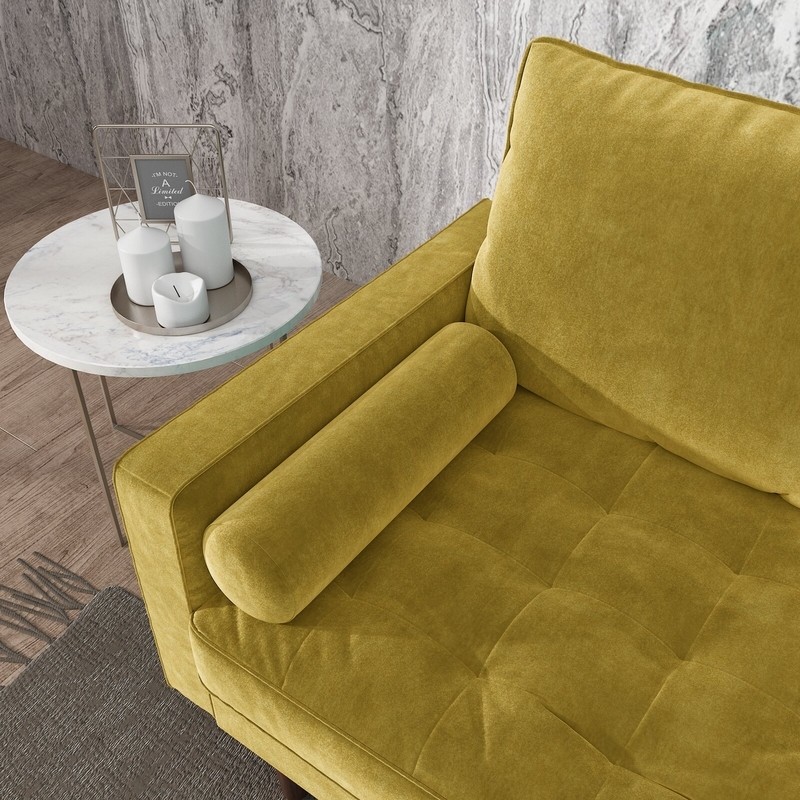 Chretien 70'' Velvet Square Arm Sofa