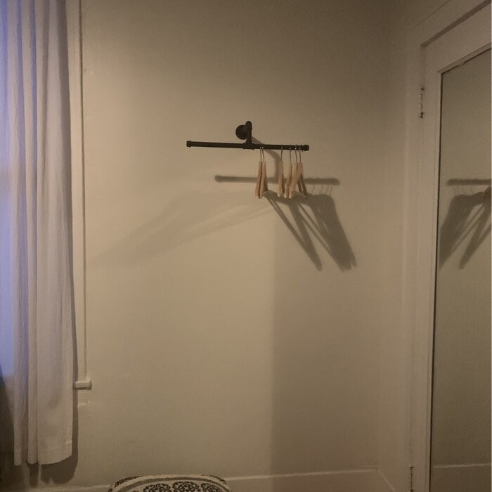 Clarkston 19.9'' Wall Mounted Clothes Rack