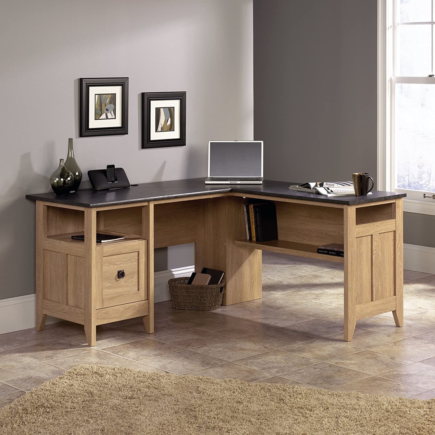 Classic Corner Desk Solid Wood