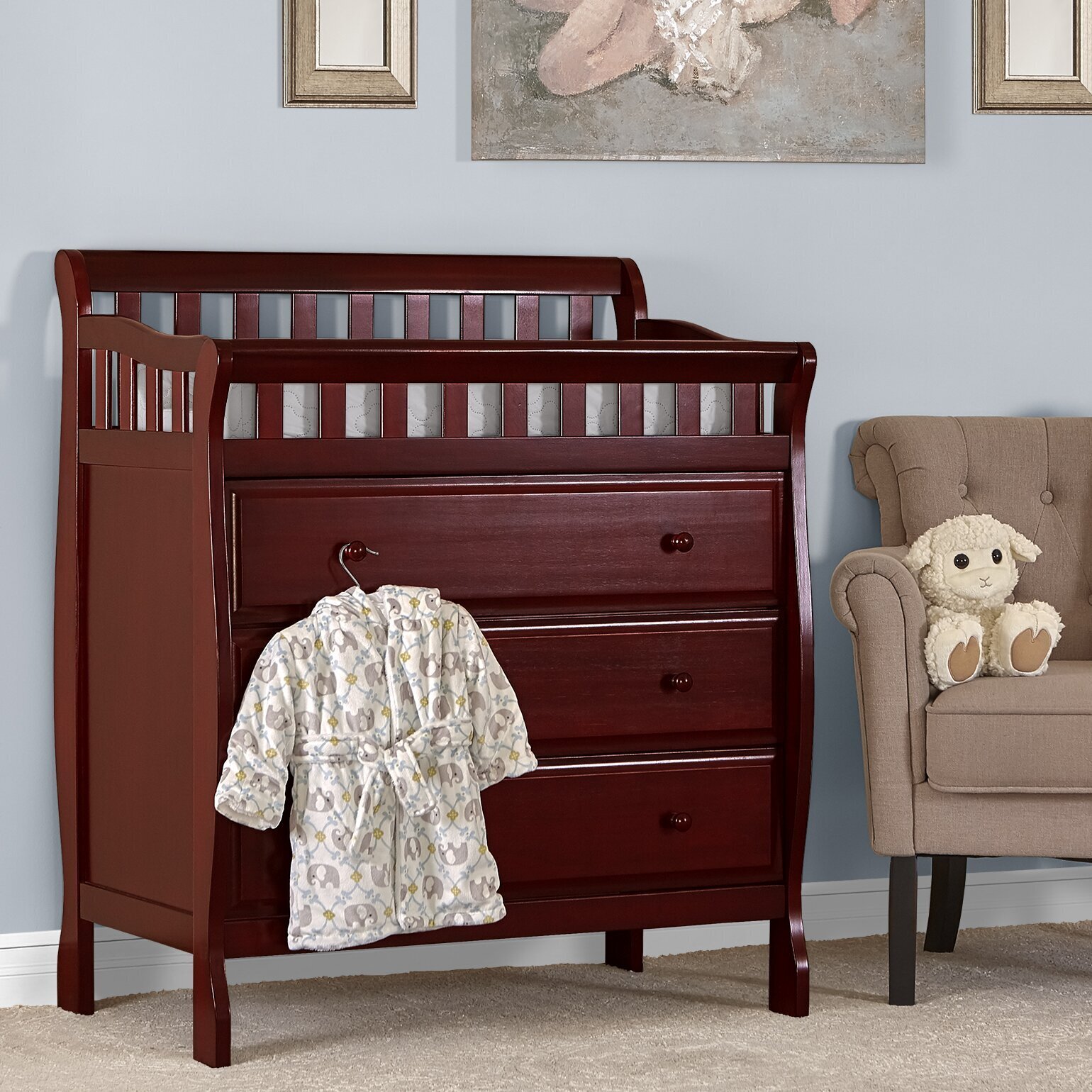 Classic Solid Wood Small Changing Table