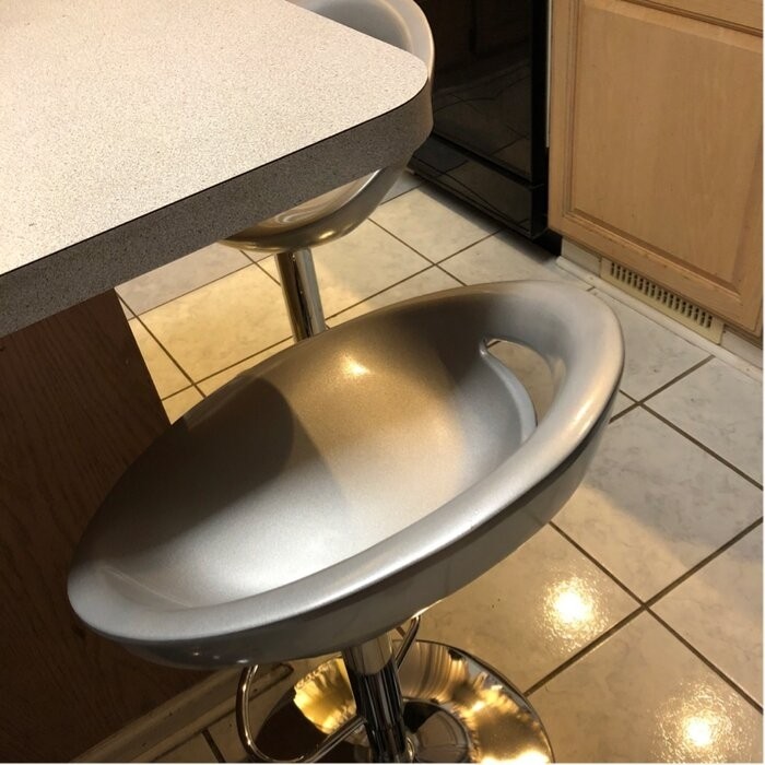 Claudine Swivel Adjustable Height Bar Stool