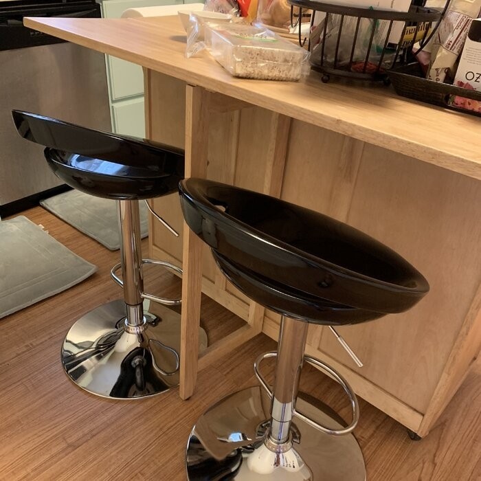 Claudine Swivel Adjustable Height Bar Stool