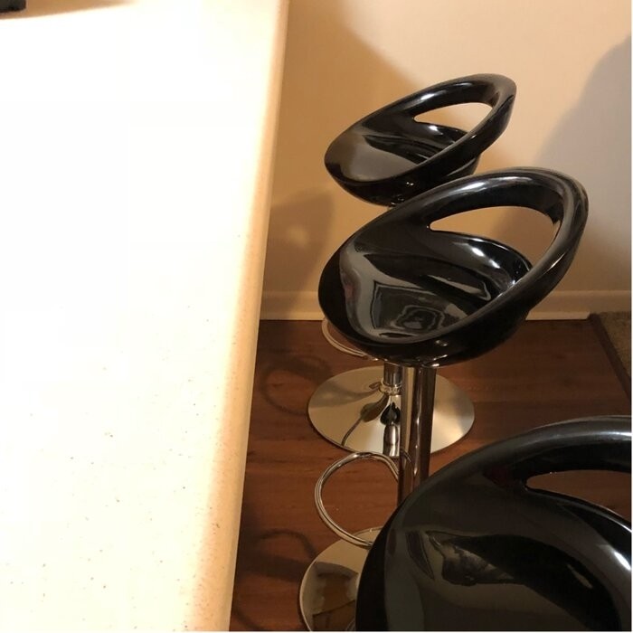 Claudine Swivel Adjustable Height Bar Stool