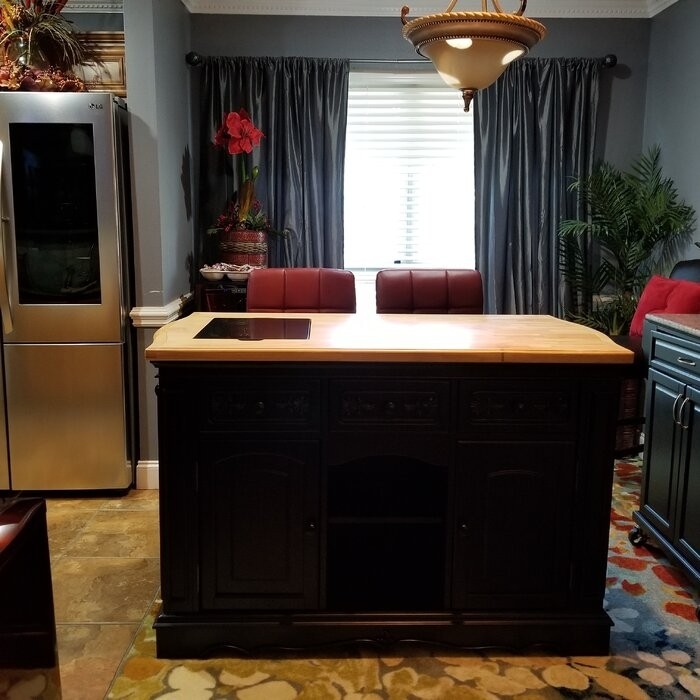 Clemente 56'' Wide Kitchen Island Set