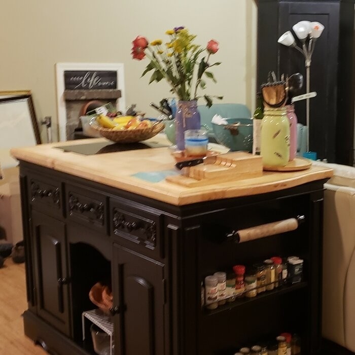Clemente 56'' Wide Kitchen Island Set