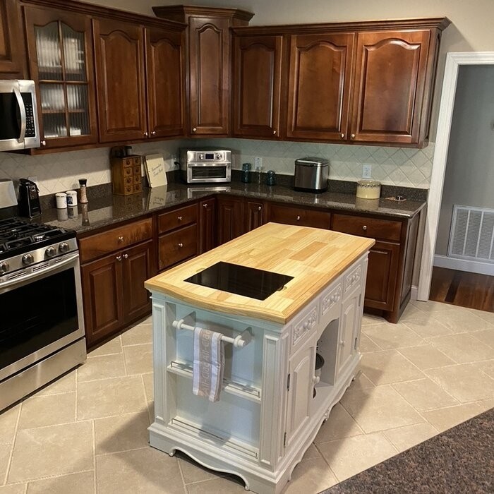 Clemente 56'' Wide Kitchen Island Set