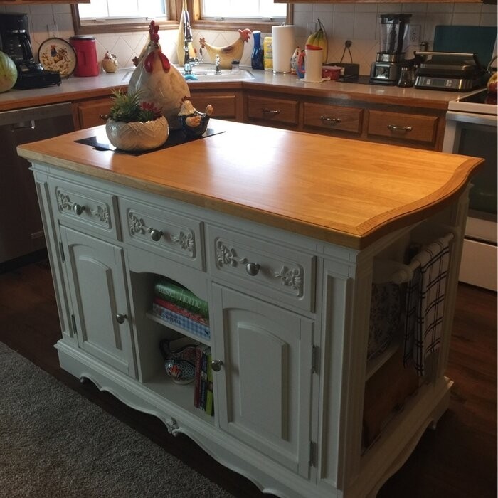 Clemente 56'' Wide Kitchen Island Set