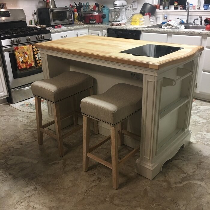 Clemente 56'' Wide Kitchen Island Set