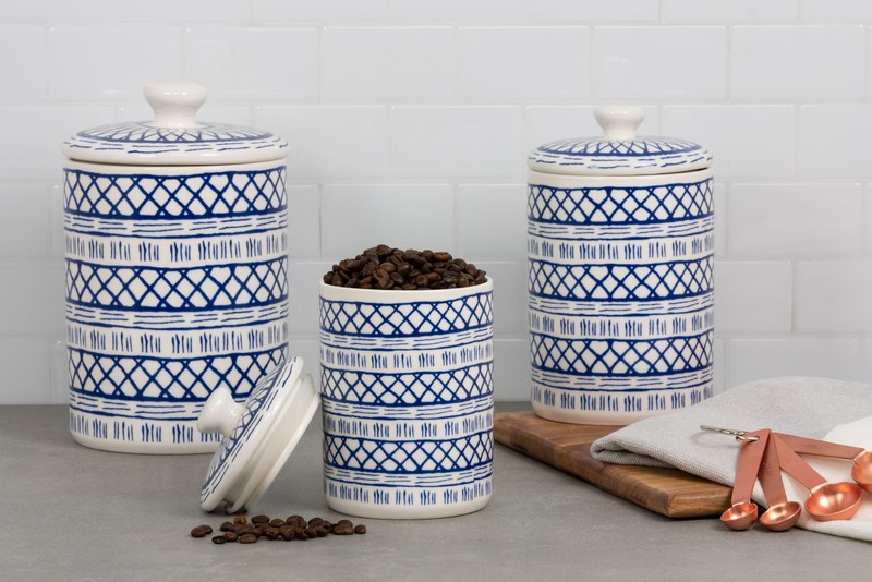 Clemon 3 Piece Kitchen Canister Set