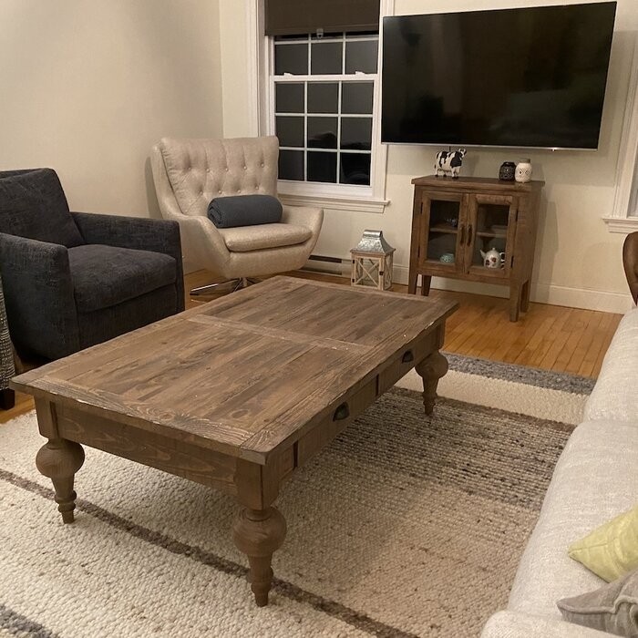 Clintwood Solid Wood 4 Legs Coffee Table