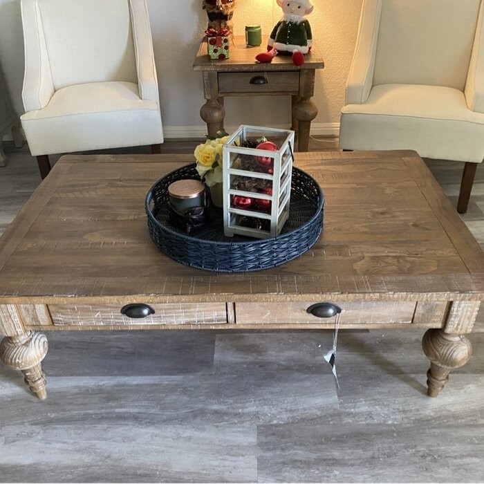Clintwood Solid Wood 4 Legs Coffee Table
