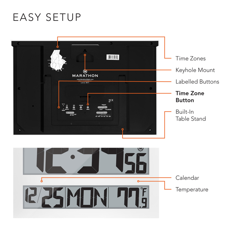 Large Digital Wall Clock - Ideas On Foter