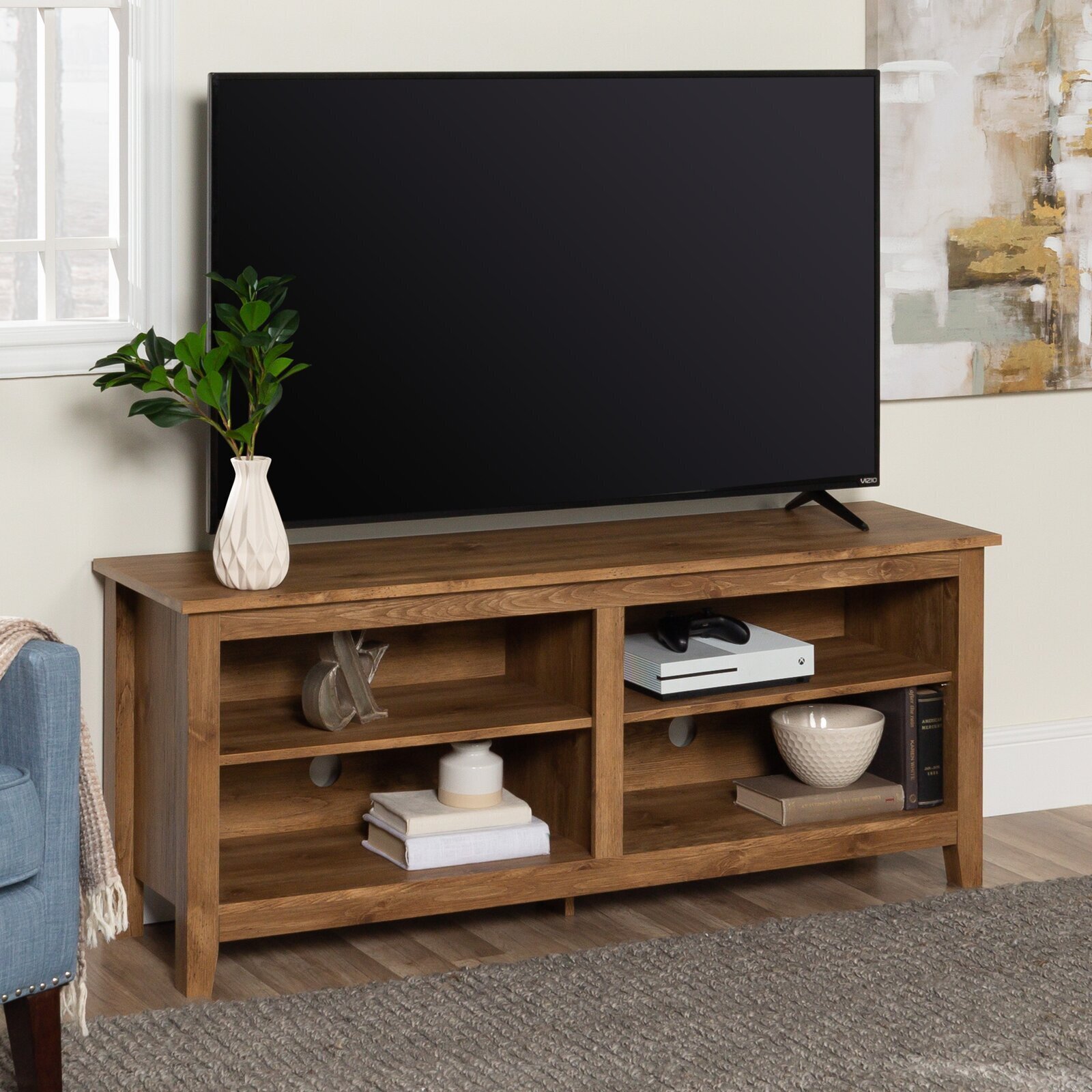 Compact and Rustic Modern TV Cabinet