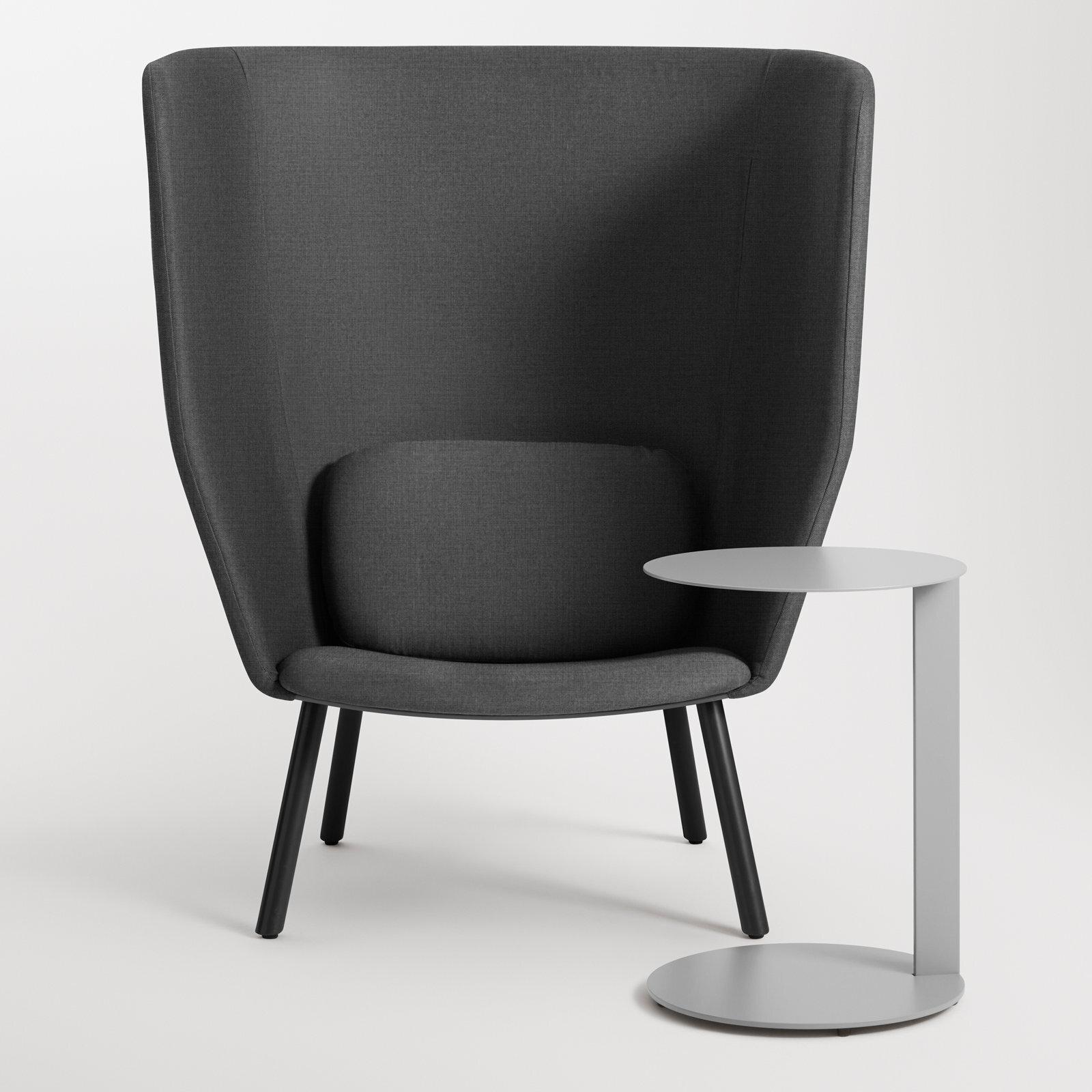 Contemporary High Back Hedge Armchair
