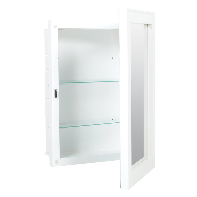 Cothran Recessed Framed Medicine Cabinet with 2 Adjustable Shelves