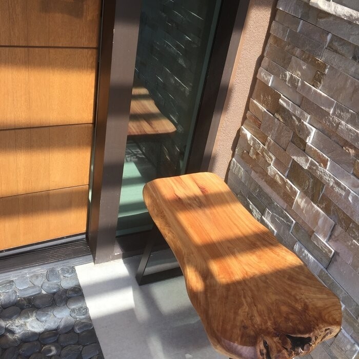 Cothren Live Edge Wood Bench