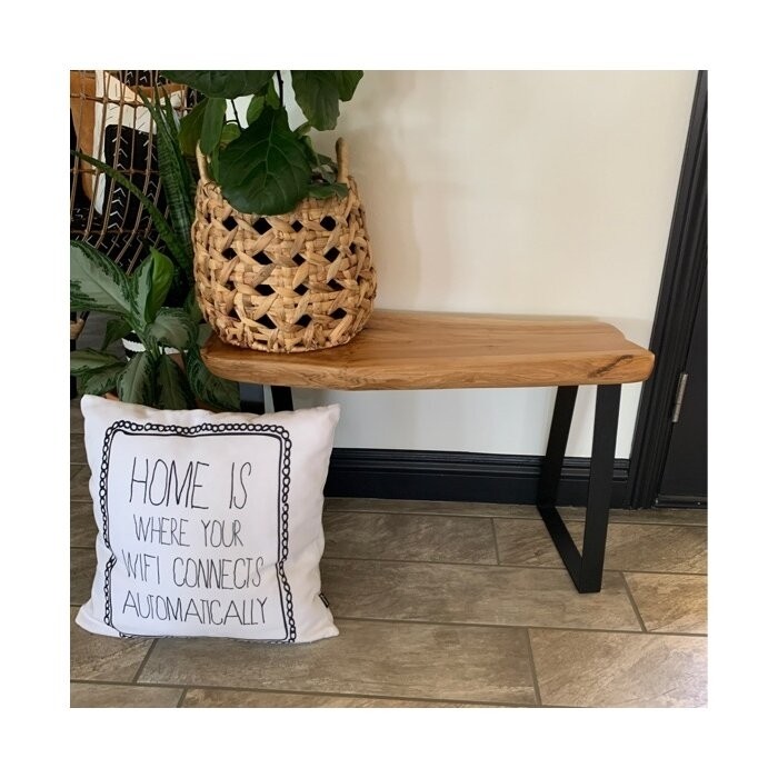 Cothren Live Edge Wood Bench