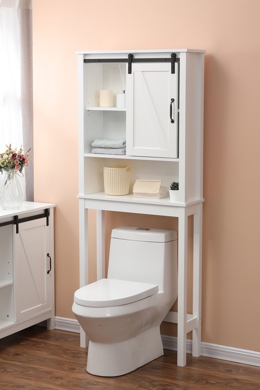Craddock 27.2'' W x 66.9'' H x 9.1'' D Over-The-Toilet Storage