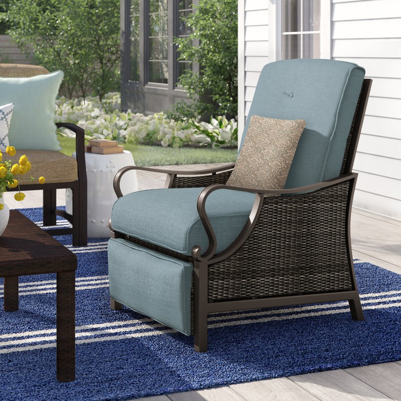 Craighead Luxury Recliner Patio Chair with Cushions