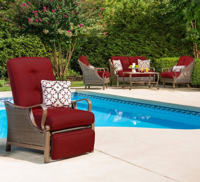 Craighead Luxury Recliner Patio Chair with Cushions