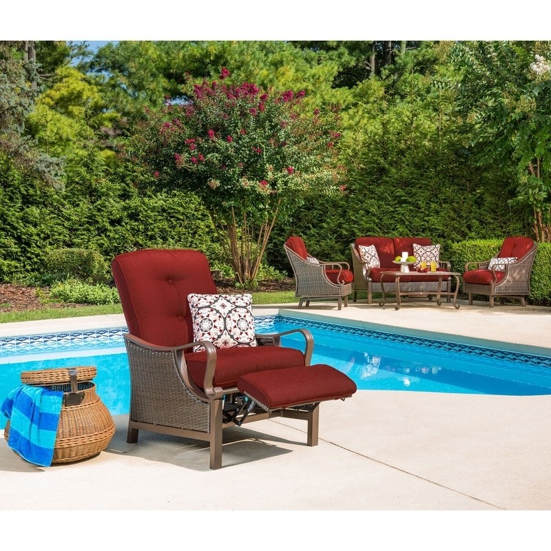 Craighead Luxury Recliner Patio Chair with Cushions