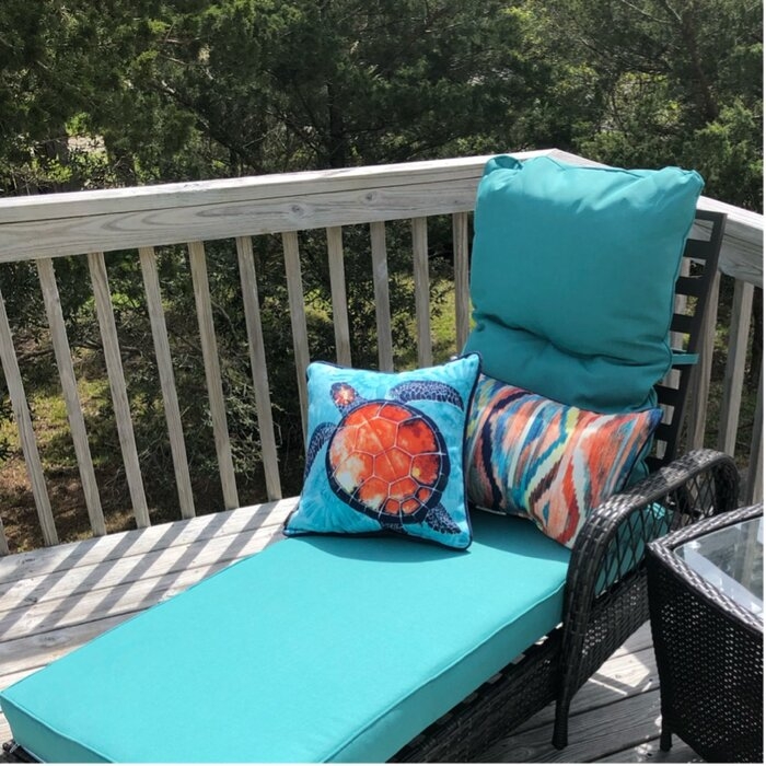 Outdoor Reclining Chaise With Cushions Foter