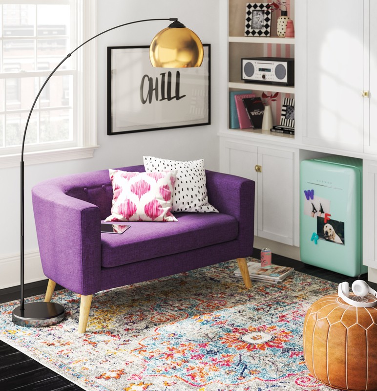 Decato 51.5'' Tuxedo Arm Loveseat