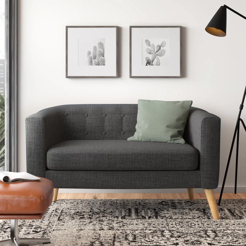 Decato 51.5'' Tuxedo Arm Loveseat