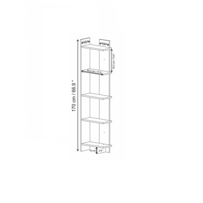 Deddrick Corner Bookcase