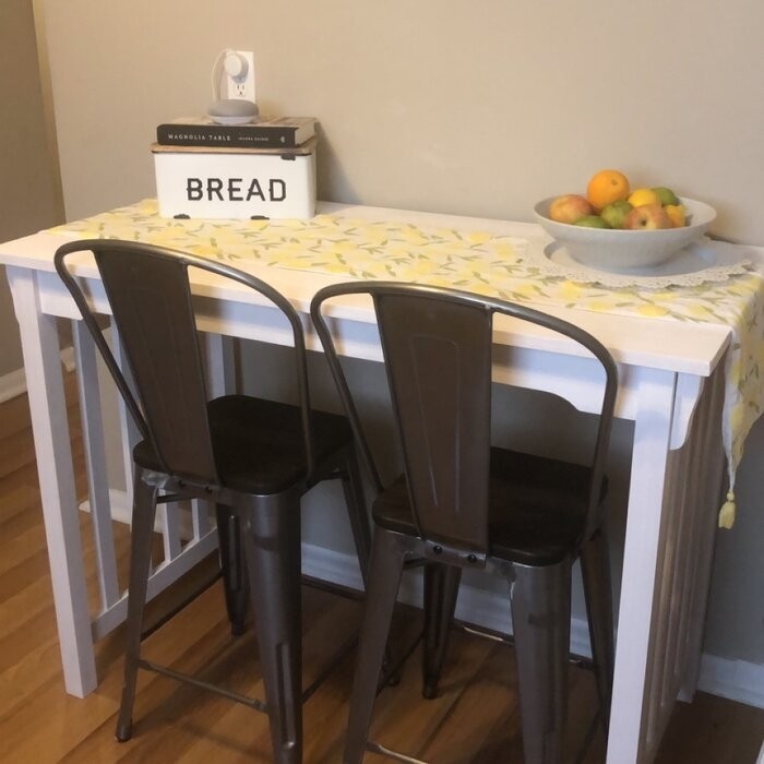 Deewan Counter Height 48'' Solid Wood Dining Table