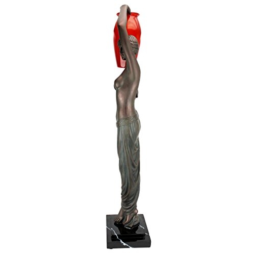 Design Toscano KY58026 Art Deco Goddess of Light Sculptural Table Lamp, Bronze