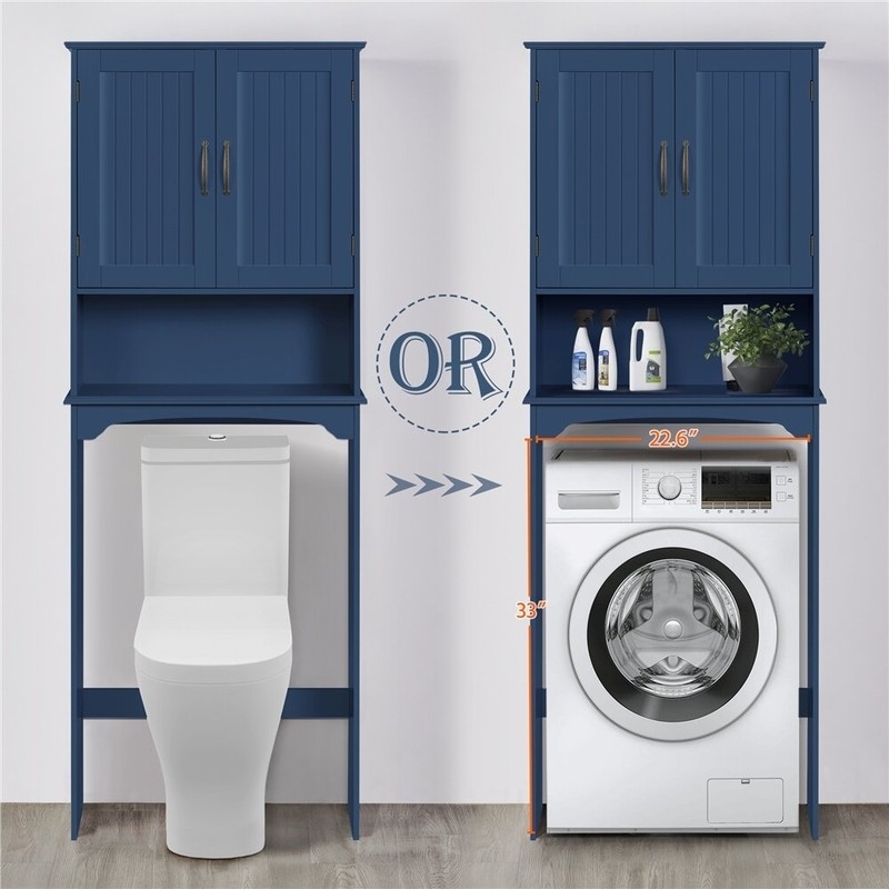 Dharmraj 24.5'' W x 65.7'' H x 9'' D Over-The-Toilet Storage