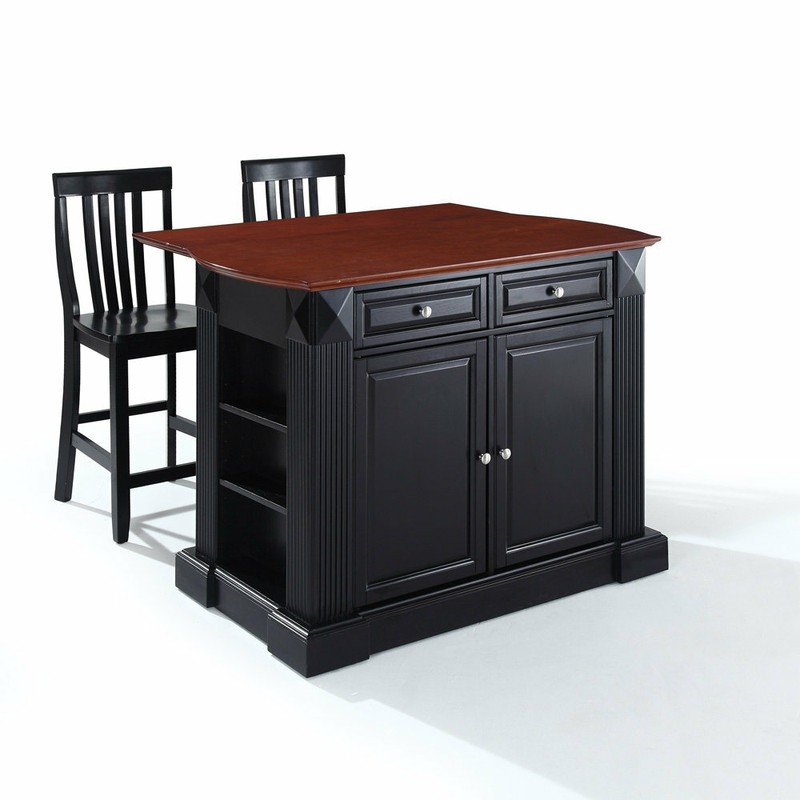 Diamondback 47.75'' Wide Kitchen Island Set with Solid Wood Top