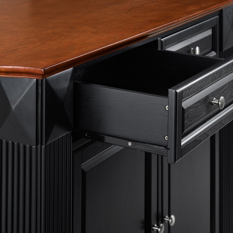 Diamondback 47.75'' Wide Kitchen Island Set with Solid Wood Top
