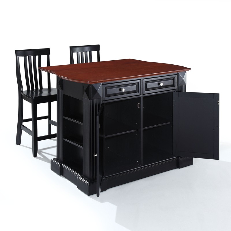 Diamondback 47.75'' Wide Kitchen Island Set with Solid Wood Top