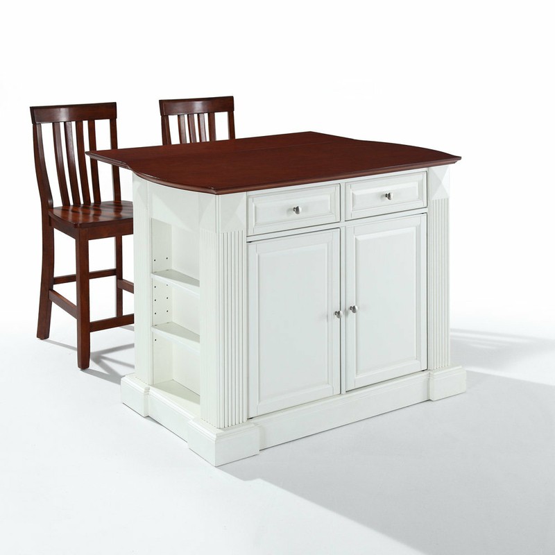 Diamondback 47.75'' Wide Kitchen Island Set with Solid Wood Top