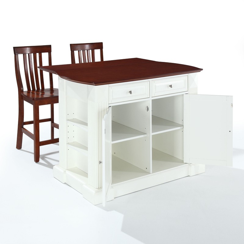 Diamondback 47.75'' Wide Kitchen Island Set with Solid Wood Top