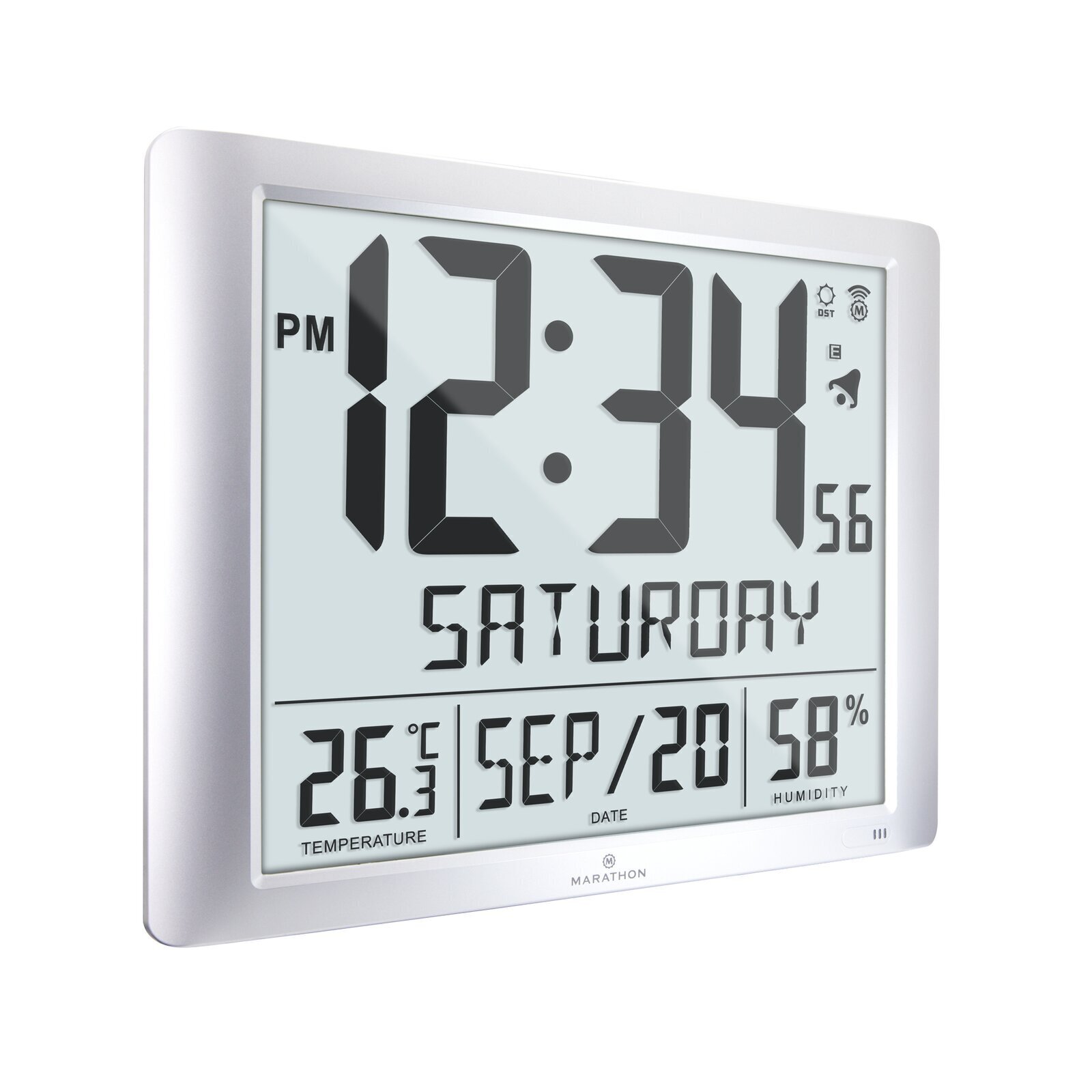 Digital LED Wall Clock with Large Display