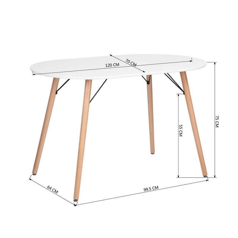 Dining Table, White