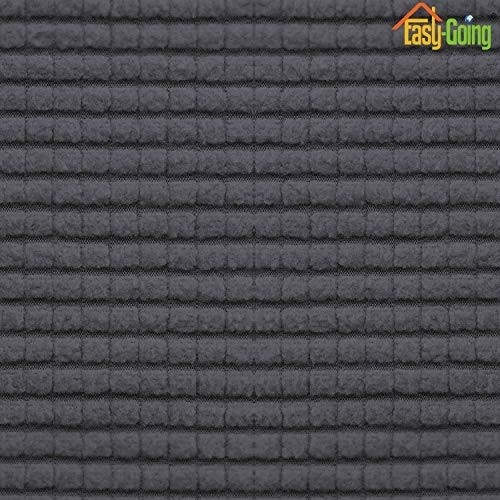 Easy-Going Stretch Sofa Slipcover Armless Sofa Cover Furniture Protector Without Armrests Slipcover Soft with Elastic Bottom for Kids, Spandex Jacquard Small Checks( futon, Dark Gray)