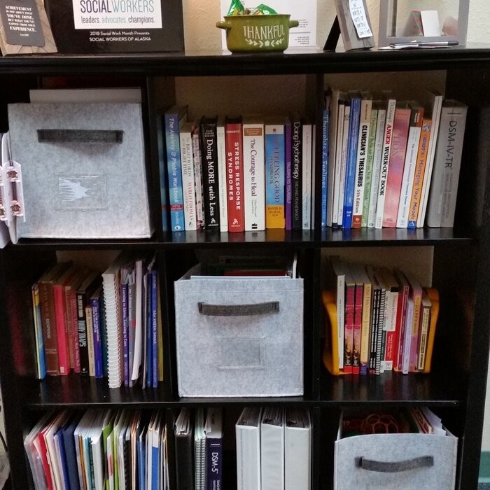 Edgecomb 48'' H x 44'' W Solid Wood Cube Bookcase