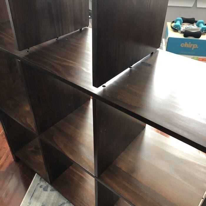Edgecomb 48'' H x 44'' W Solid Wood Cube Bookcase