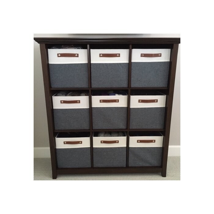 Edgecomb 48'' H x 44'' W Solid Wood Cube Bookcase
