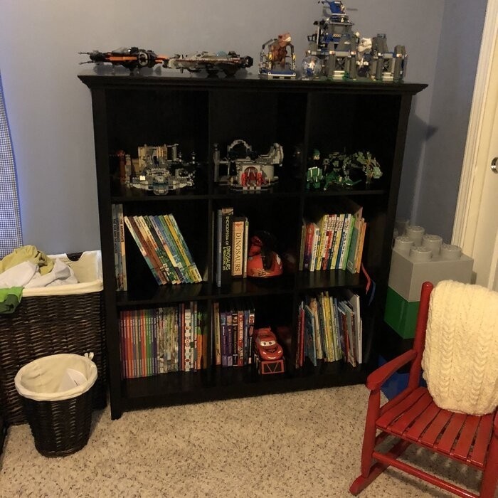 Edgecomb 48'' H x 44'' W Solid Wood Cube Bookcase