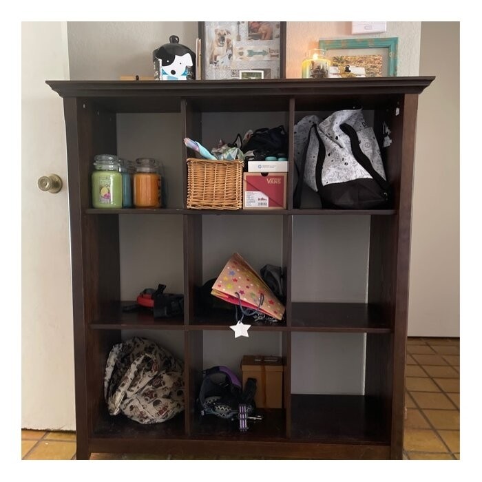 Edgecomb 48'' H x 44'' W Solid Wood Cube Bookcase