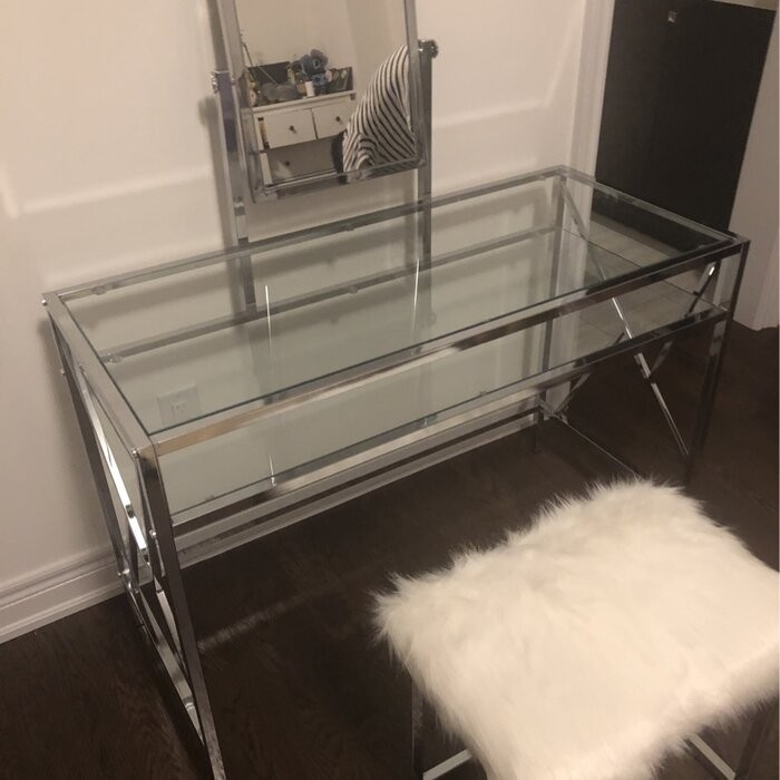 Eisen 42'' Wide Vanity Set with Stool and Mirror