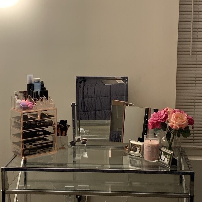 Eisen 42'' Wide Vanity Set with Stool and Mirror